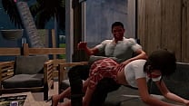 Jack and Emma  Spanked in Paradise