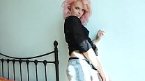 Hot girl Josie strips to show her tattoos and perky tits Hot girl Josie strips to show her tattoos and perky tits