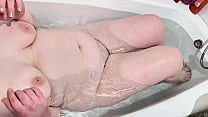 Caught Horny Stepmom Masturbating in Bath Tub and She Creamed All Over My Dick