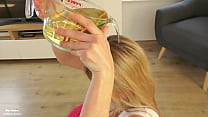 Nasty slut playing in a pool of piss piss shower piss drinking from cock face fuck