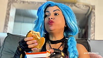 Jinx Cosplay Eating Fetish  ndash  Belly Sounds  Burps and Vore Fantasy