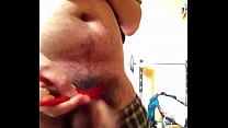 Chopstick masturbation challenge