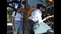 Schoolbusdriver Girl get fuck for repair the bus   BJ Fuck Anal Facial Cumshot