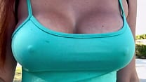 Italian Big tits Milf walking around Miami with her big boobs and hard nipples Italian Big tits Milf walking around Miami with her big boobs and hard nipples