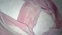 Cum tribute on Dirty Old Panties from My Slut Neighbor