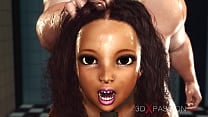 Fucking machine  Hot ebony in restraints and fat crazy chef Fucking machine  Hot ebony in restraints and fat crazy chef