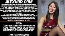 Sexy cheerleader Hotkinkyjo anal fisting huge dildo from mrhankey in ass amp prolapse