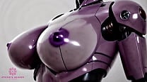 Incredible Sex Robot With Nice Tits To Cum On    Sex Toy   Close up   POV   AI 