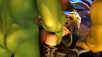 WoW PMV Jaina gets passed around by Orcs