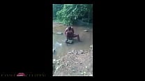 African hoe bathing in the river and getting fuck by strangers  Part