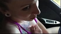 Real car public masturbation 1