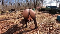 RV camping Thong leotard and pantyhose