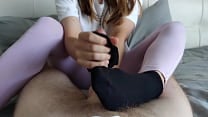 Cum on my Black Ankle Socks Sockjob Video