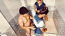 Uttaran20   desi sex Finishing him off during a threesome xxx porn