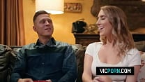 Hot milf wife Cadence Lux fucks with her husband college buddy while he watches Hot milf wife Cadence Lux fucks with her husband college buddy while he watches