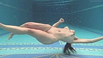 Hungarian naked Sazan Cheharda swimming teasing