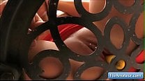 Sensual brunette teen amateur Aveline fucks her juicy pink shaved pussy outdoors with big banana Sensual brunette teen amateur Aveline fucks her juicy pink shaved pussy outdoors with big banana
