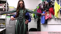 Geeky cosplay chick caught stealing and the mall cop having a real fun punis fuck session with her Geeky cosplay chick caught stealing and the mall cop having a real fun punis fuck session with her