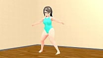 【Kyo】 Dancing curvy animation girl 【plump】