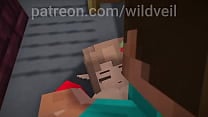 Hooker gets fucked by Steve in public   Minecraft