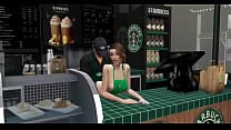 Cute Starbucks Employee Banged SIMS SEX Nessastarxxx