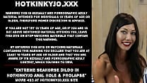 Extreme seahorse dildo in Hotkinkyjo anal hole amp prolapse