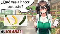 JOI Anal con frutas La frutera te ha pillado y ahora quiere ayudarte Voz espa ntilde ola