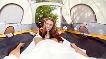 VRBangers com ANYA OLSEN ROCKING THE TENT AND GETTING FUCKED OUTDOORS