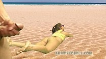 Blonde Beach Teen in Thong Panties Dick Flash and Armpit Worship Blonde Beach Teen in Thong Panties Dick Flash and Armpit Worship