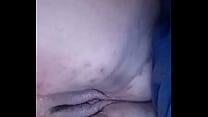 BBW plays with her vibrator and squirt close up orgasm