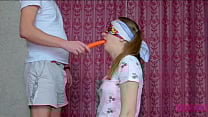 Step Brother tricked his sister when she passed a challenge with food and seduce her to blowjob and first sex Nata Sweet Step Brother tricked his sister when she passed a challenge with food and seduce her to blowjob and first sex Nata Sweet