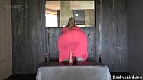 BBW PAWG jumping on her dildo