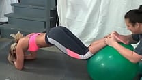 I asked this fitness trainer Larissa Louder to let me lick and smell her feet while she was trying to do some yoga poses I asked this fitness trainer Larissa Louder to let me lick and smell her feet while she was trying to do some yoga poses
