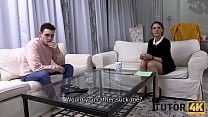 TUTOR4K Instead of geometry lesson boy has quick sex with classy tutor
