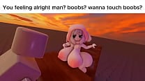 La chica roblox mueve sus tetas grandes