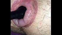 Fucking my puffy man pussy with a toy Fucking my puffy man pussy with a toy