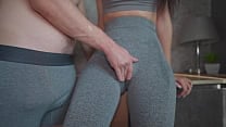 Can 039 t Stop Touching Step Mother After The Gym Yoga Pants Sex and Creampie 4k