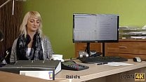 LOAN4K  Blonde haired miss has sex for cash with handsome loan agent