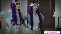 2 ghost stepsisters get fucked by a guy