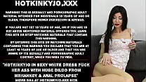 Hotkinkyjo in sexy white dress fuck her ass with huge dildo from mrhankey amp anal prolapse Hotkinkyjo in sexy white dress fuck her ass with huge dildo from mrhankey amp anal prolapse