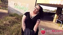 BIG GERMAN girl AnastasiaXXX gets some stranger  039 s DICK in her CUNT right next to the autobahn   ENGLISH  Dates66 com