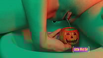Pissing in the pumpkin on halloween Preview Pissing in the pumpkin on halloween Preview