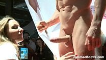 Hot stripper nurse is on the stage swallowing a cock Hot stripper nurse is on the stage swallowing a cock