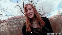 European Redhead Swallows Cum After Hardcore Sex  European Redhead Swallows Cum After Hardcore Sex