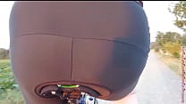 Sexy Po auf dem Fahrradsattel Sexy Po auf dem Fahrradsattel
