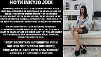 Sexy secretary Hotkinkyjo fuck goliath dildo from mrhankey prolapse amp gape with anal tunnel Sexy secretary Hotkinkyjo fuck goliath dildo from mrhankey prolapse amp gape with anal tunnel