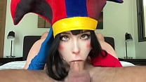 Pomni from The Amazing Digital Circus Deepthroats Footjobs and Rough Fucks till 2 Cumshots