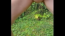 Pissing in the woods