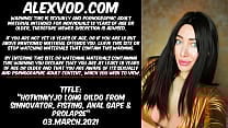Hotkinkyjo long dildo from sinnovator belly bulge fisting anal gape amp prolapse