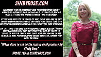 White dong in ass on the rails amp anal prolapse by Sindy Rose